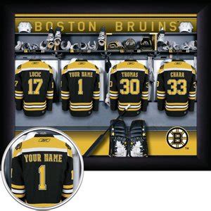 Boston Bruins Framed Custom Jersey Print With Your Name