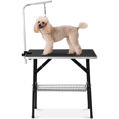 32" Foldable Pet Grooming Table Professional Foldable Drying Trimming Table for Dog Cat with ...