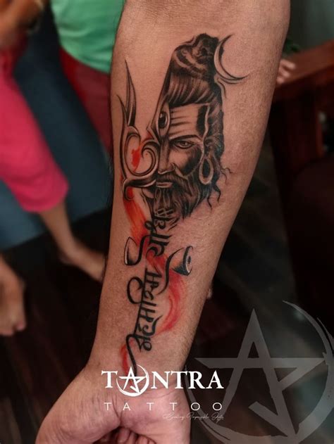 Lord shiva with trisul tattoo | Shiva tattoo design, Trishul tattoo ...