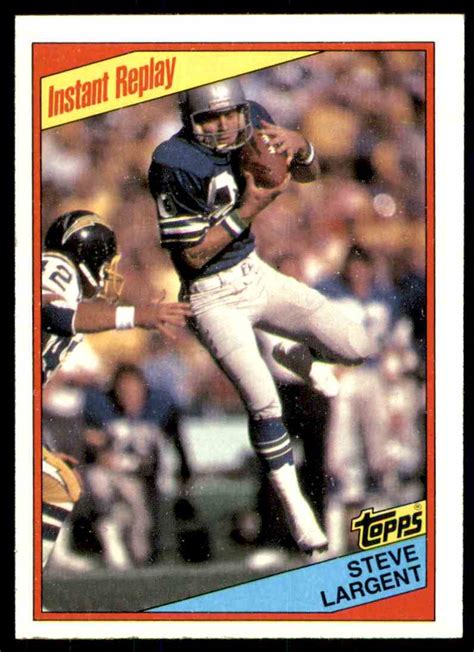 1984 Topps Instant Replay Steve Largent Seattle Seahawks #197 | eBay