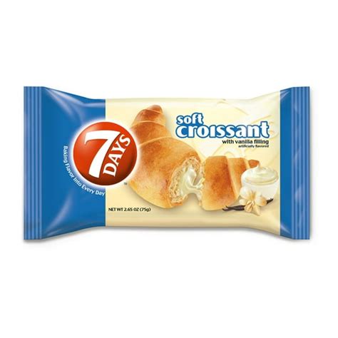 7 Days Soft Croissant, Vanilla, 2.65 Oz - Walmart.com - Walmart.com