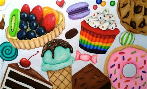 Dessert drawing | Desserts, Dessert drawing, Sweets drawing