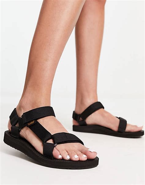 Teva original universal sandals in black | ASOS