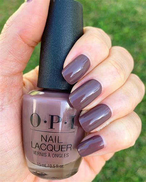 OPI - You Don’t Know Jacques - dark purplish gray nails with a hint of taupe - neutral manicure ...