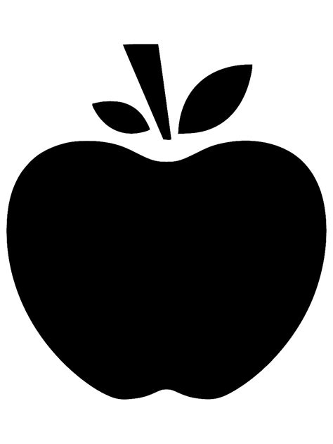 Printable Apple Stencil