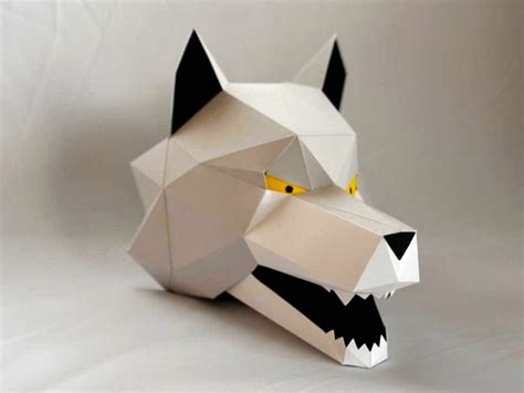 Hand Puppet Pattern: Build Your Own Wolf Puppet Paper Puppet | Etsy