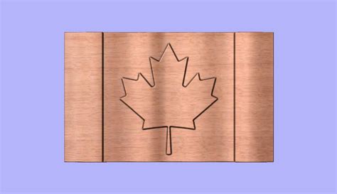 CNC Canadian Flag Pattern 3D Design for Your CNC Router / Stl File - Etsy Canada