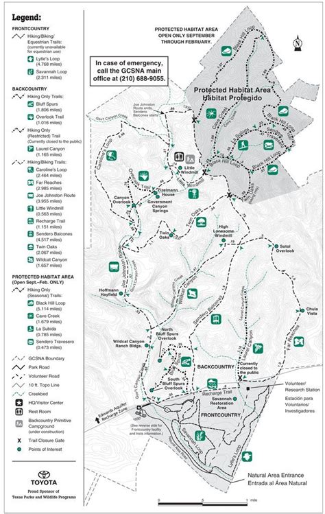 Government Canyon State Natural Area - Maplets | Road trip planner, State parks, Map