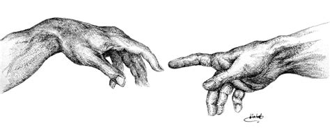 THE CREATION OF ADAM (HANDS), 527 to 1600 AD Sketches | Khaled Almusa ...