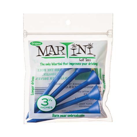 Martini Golf 3-1/4" Durable Plastic Tees – 5 Pack (Royal) - Walmart.com - Walmart.com