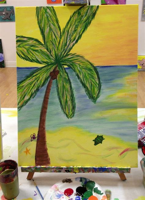 #yesyoucanvas palm trees #acrylicpaint | Painting, Artsy, Acrylic painting