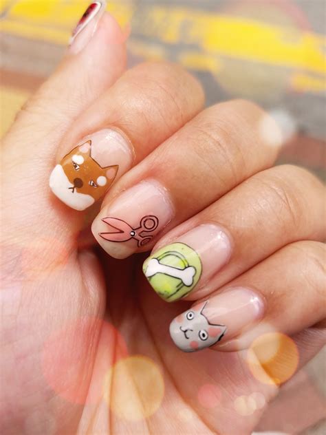 Shiba Inu Nail Art with Image Plate 春の歌-20 - chichicho~