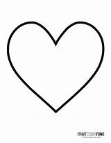 Heart Shape Coloring Pages Printable sketch template