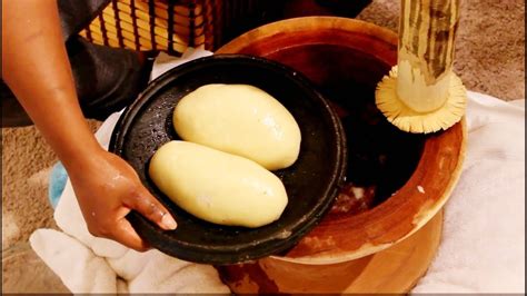 How To Make Fresh Pounded Ghana Fufu In Abroad/Obaapa Kitchen - YouTube