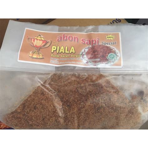 Jual Abon Sapi Cap Piala kemasan 1 kg Halal MUI | Shopee Indonesia