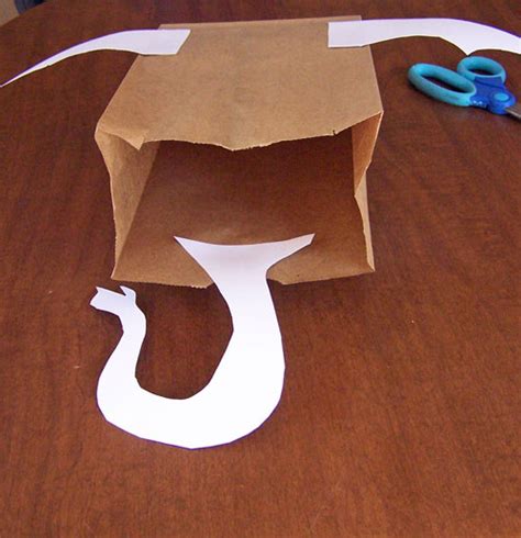 Printable Dragon Paper Bag Puppet Template