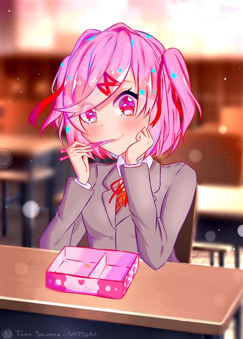 DDLC- Natsuki by MellaV on DeviantArt