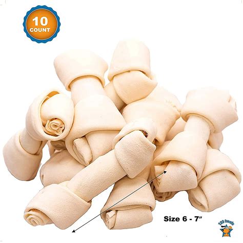 Rawhide Bones 6-7" | 30 Count | 100% Natural Bulk Bones From 123 Treats ...