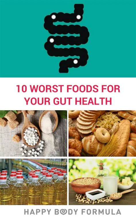 10 Worst Foods For Your Gut Health – Happy Body Formula