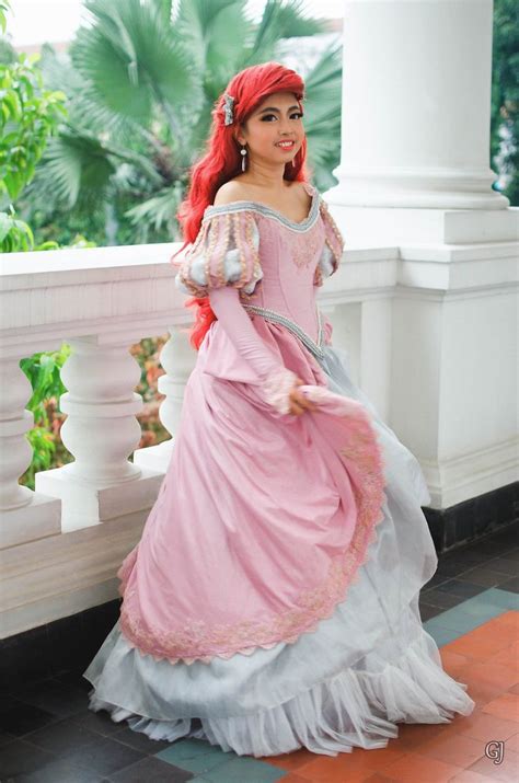 The Little Mermaid Photoshoot (1) | Ariel pink dress, Little mermaid ...