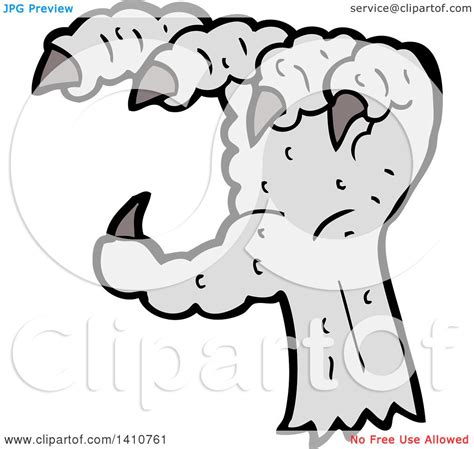 Clipart of a Zombie Hand - Royalty Free Vector Illustration by ...