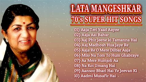 Lata Mangeshkar 70's Super hit Songs | Lata Mangeshkar all song | Lata ...