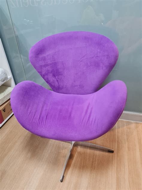 Swan Lounge Swivel Chair, Furniture & Home Living, Furniture, Chairs on Carousell