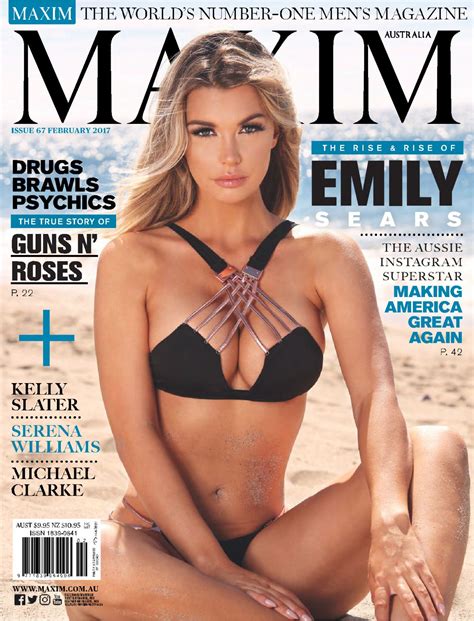 EMILY SEARS in Maxim Magazine, Australia February 2017 Issue – HawtCelebs