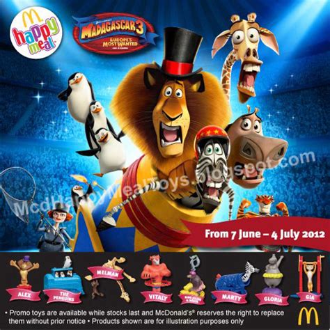 Happy Meal Toys Collection Fan Site: Madagascar 3 Toys