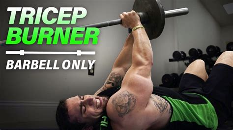 Barbell Tricep Workout At Home to Get Ripped! - YouTube