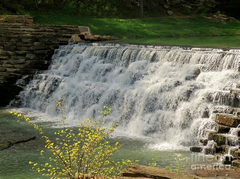 Waterfall At Devil's Den Photograph by Sandra McClure