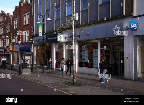 Shops High Street Sutton Surrey England Stock Photo - Alamy