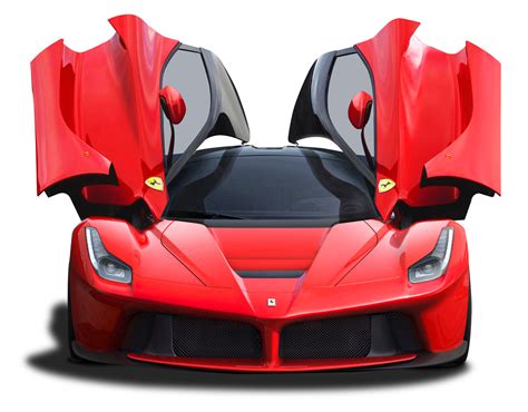 Download Ferrari Laferrari Doors Open PNG Image for Free