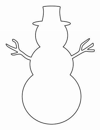 Image result for Printable Snowman Template | Рождественские изделия, Рождественские поделки ...