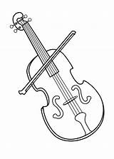 Cello Coloring Page sketch template