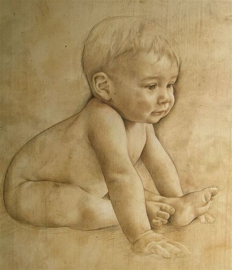 Oil Paintings + Drawings — Maria Theresa Meloni | Pencil portrait, Baby drawing, Portrait drawing