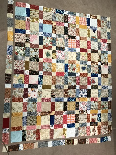 Antique One Patch Quilt aka Disappearing Nine Patch | susies-scraps.com ...