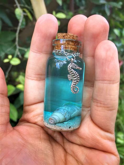 DIY Glass Bottle Crafts with Sea Horse