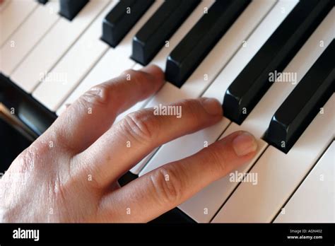 Piano keyboard close up Stock Photo - Alamy