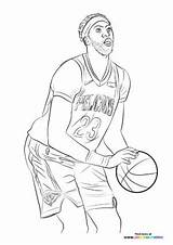 Lakers Basketball Coloring Pages sketch template