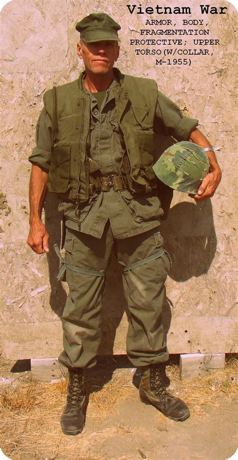 Vietnam War / USMC Body Armor, M-1955 | The vest has the add… | Flickr