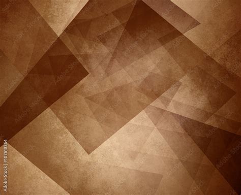 abstract brown sepia background, elegant triangle pattern design ...