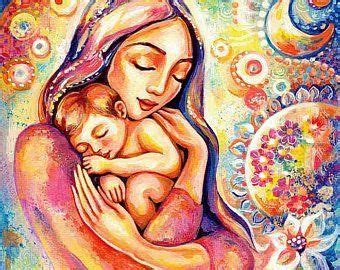 Mother child motherhood art nursery wall art beauty | Etsy Jesus ...