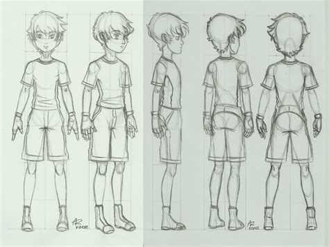 Character turnaround by Aleru-92 on DeviantArt