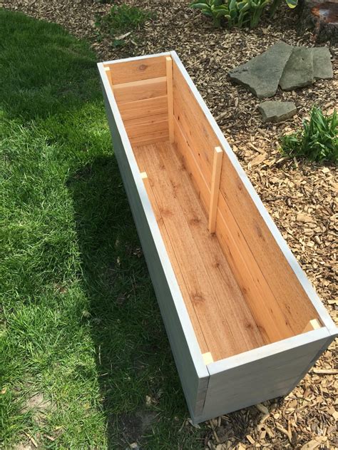 Cedar planter/Planter box/Outdoor storage/Wood planter | Etsy | Garden ...