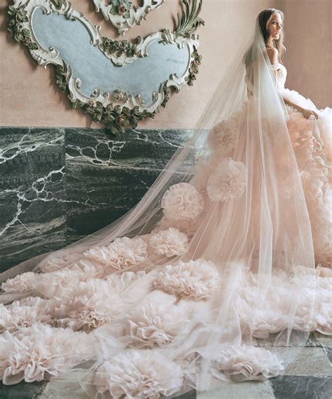 Monique Lhuillier Blush Wedding Dresses