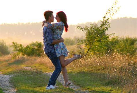 Free Images : walking, girl, meadow, boy, love, kiss, couple, hug, ceremony, sports, beautiful ...