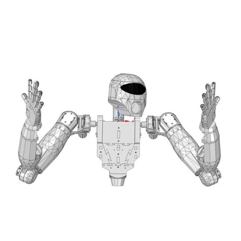 3D Printable Humanoid Robotic Torso PROTO1 by Ryan Gross | Robot, Robot arm, Torso