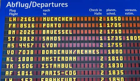 Airport Departure Arrival Board Information Stock Photo - Image of destinations, arrival: 69703230