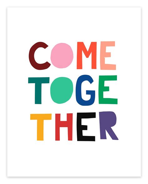 Come Together – Art Print — Ampersand Design Studio | Ampersand design studio, Art prints, Mlk ...